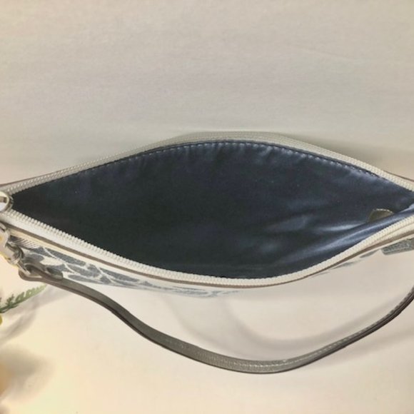 Coach Wristlet Blue and Gray Denim Purse - Picture 7 of 11